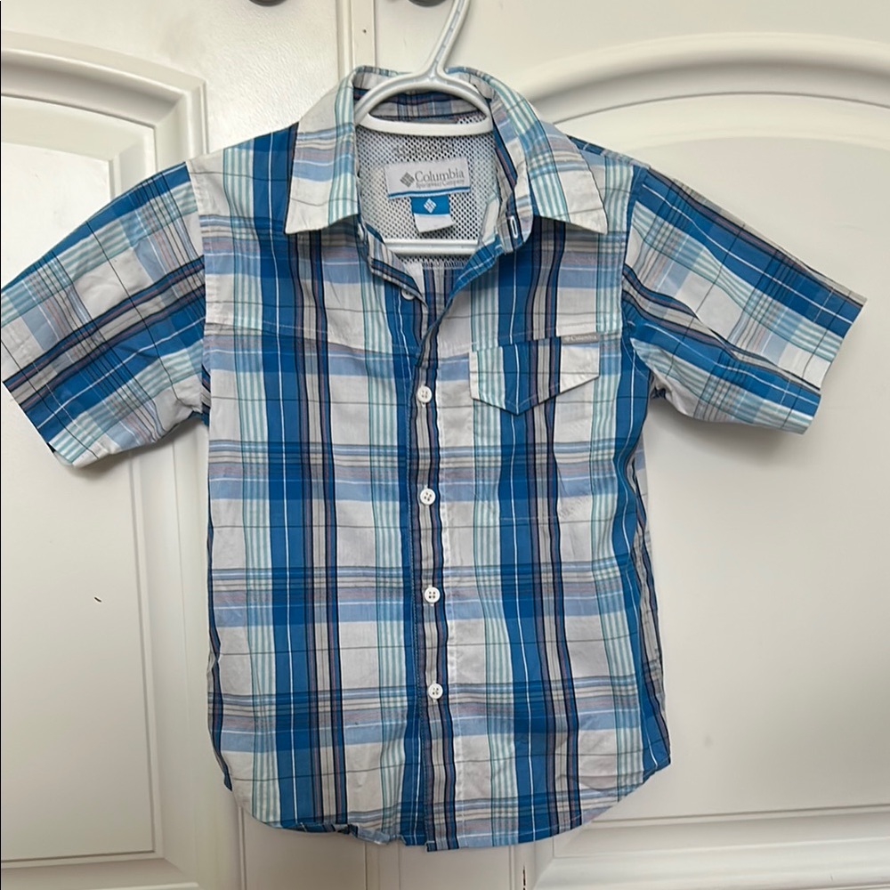 Columbia Kids Blue Plaid Shirt
